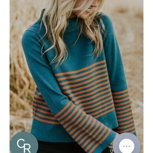 NWT Roolee ‘Denton’ stripe sweater